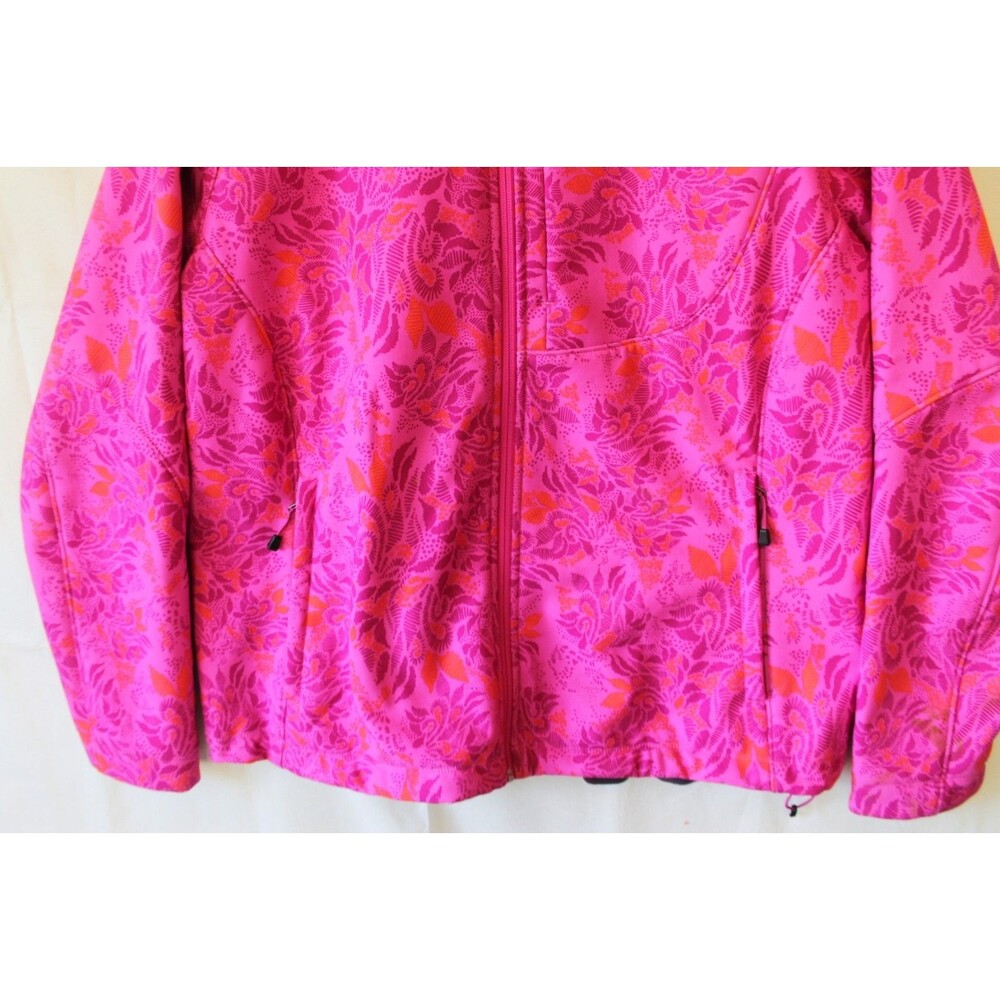 The North Face Womans Apex Bionic Pink Floral Fleece Lined Soft Shell Jacket XXL - Picture 11 of 12
